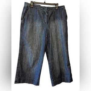Talbots full leg denim crops size 12